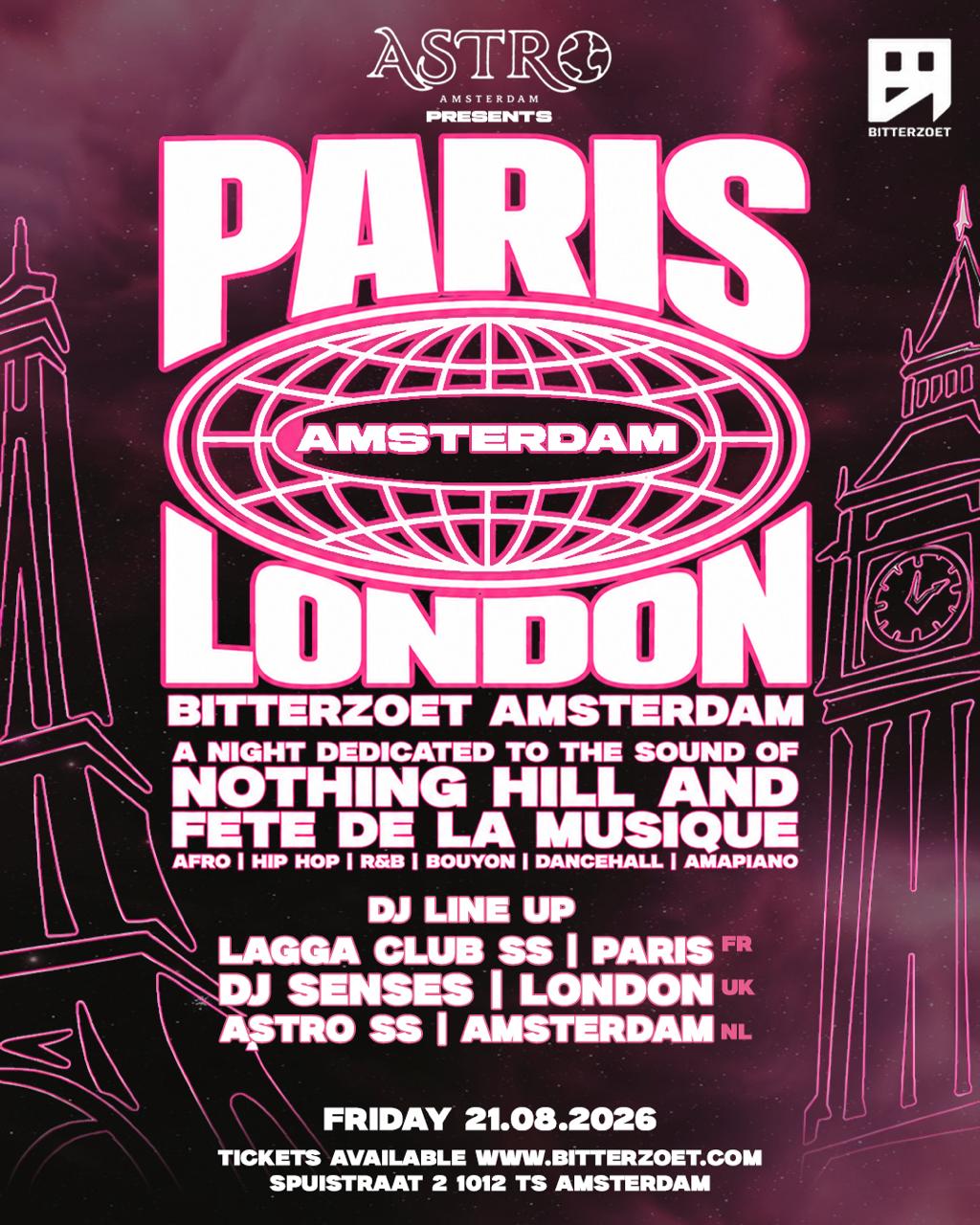 Astro Invites Paris & London in Bitterzoet, Amsterdam