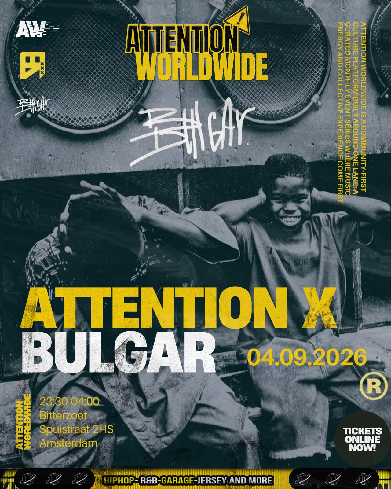 Attention x Bulgar in Bitterzoet, Amsterdam