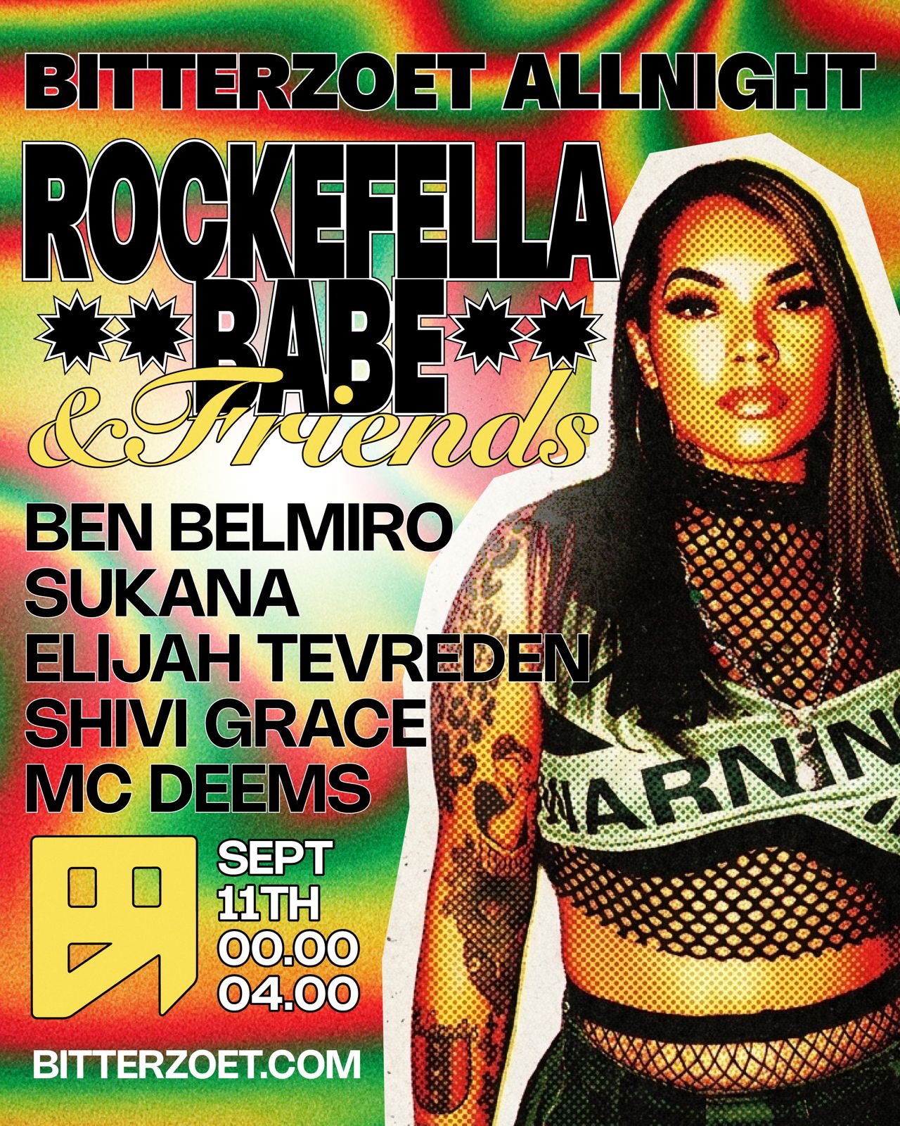 ALL NIGHT: ROCKEFELLABABE & FRIENDS — Bitterzoet, Amsterdam