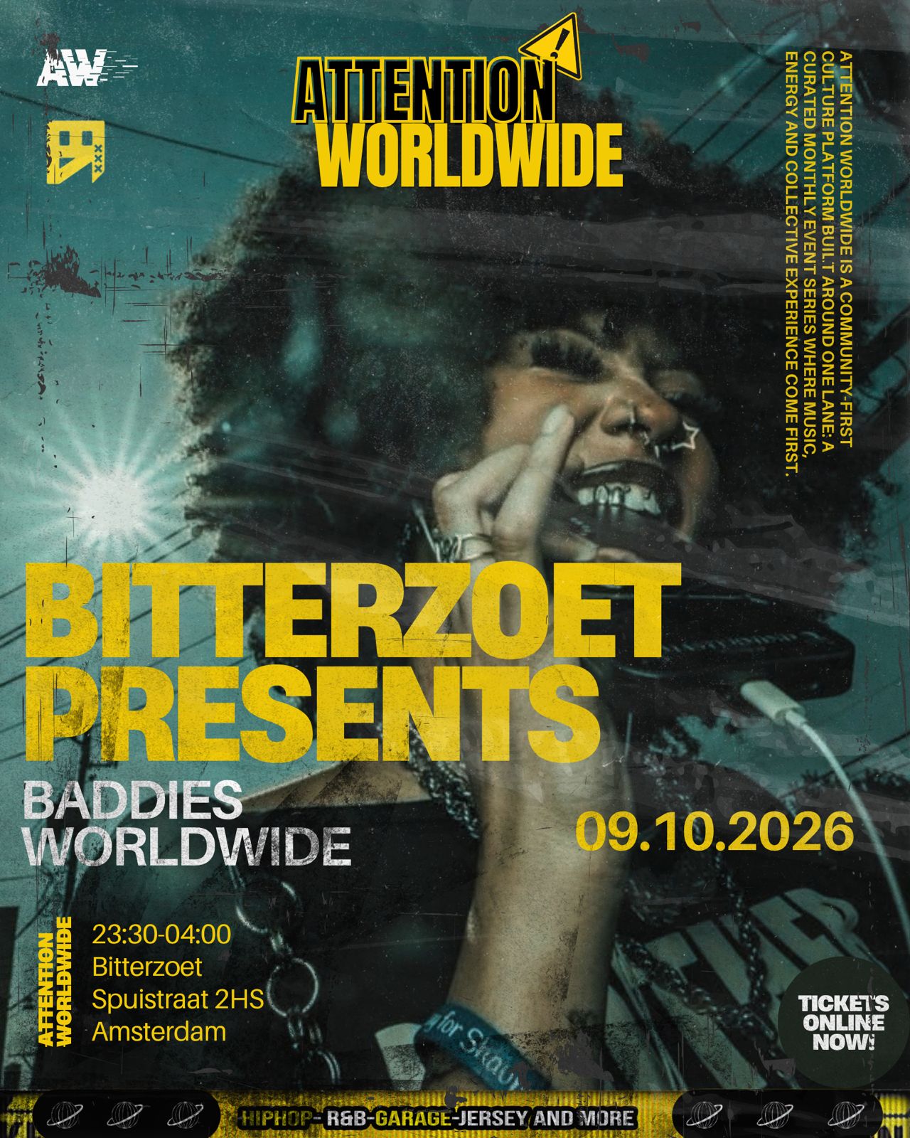 BADDIES WORLDWIDE by Bitterzoet & Attention — Bitterzoet, Amsterdam